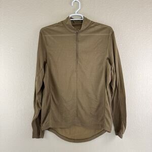 Beyond Clothing Mens XL L1 Aether Baselayer Quarter Zip Coyote Tactical USA Made